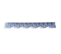 Ensemble de coussinets conducteurs pour clavier avec conception | Forme de matrice de tampons flexibles, corps en caoutchouc de silicone transparent, remplacement de composants