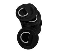 Ensemble de coussinets en D de 8 cm pour accessoires d ' activités aquatiques, 5 bases rondes avec sangle surélevée et matériel de boucle en métal pour une installation compacte, fixation du coussinet