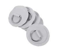 Ensemble de coussinets en D de 8 cm pour accessoires d ' activités aquatiques, 5 bases rondes avec sangle surélevée et matériel de boucle en métal pour une installation compacte, fixation du coussinet