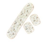 Ensemble de coussinets pour guidon et épaules pour poussettes - Rembourrage en coton - Tissu doux et respirant confortable et sécurisé