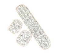 Ensemble de coussinets pour guidon et épaules pour poussettes - Rembourrage en coton - Tissu doux et respirant confortable et sécurisé