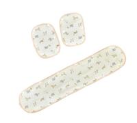 Ensemble de coussinets pour guidon et épaules pour poussettes - Rembourrage en coton - Tissu doux et respirant confortable et sécurisé