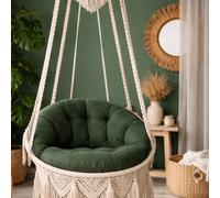 Ensemble de coussins de balançoire en macramé de luxe (coussins uniquement) - 2 pièces fabriqués en Turquie Taille Unique,50x135Étoffe
