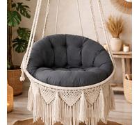 Ensemble de coussins de balançoire en macramé de luxe (coussins uniquement) - 2 pièces fabriqués en Turquie Taille Unique,50x135Étoffe