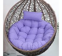 Ensemble de coussins de chaise en forme d'œuf à suspendre de qualité supérieure - Doux, imperméable et résistant aux intempéries - Coussins d'assise et de dossier pour plus de confort dans le jardin