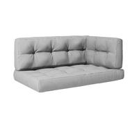 Ensemble de coussins de palette, 2 parties, Gris, Vicco 31564