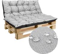 Ensemble de coussins de palettes 120X40 A 120X80 Cm comprenant un coussin d'assise et des coussins de dossier