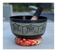 Ensemble de coussins et tapis pour bol chantant tib tain de m ditation DharmaObjects, 8 symboles porte-bonheur (18 cm, 8 symboles porte-bonheur)