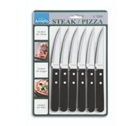 Ensemble De Couteaux À Pizza/Steak Amefa 6 Pièces Noir
