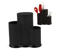 Ensemble de couteaux avec bloc Plastique Round Bloc de couteau sans couteaux porte-cuisine porte-écoles d'espace -étincelles détachables pour comptoir top quotidiennement