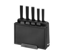 Ensemble de couteaux avec planches à découper sur support BLACK MAESTRO MR-1412-