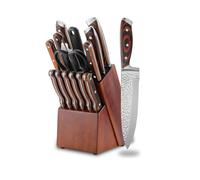 Ensemble de couteaux de cuisine 15 pièces avec bloc AQ1811 Vendos85