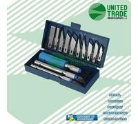 Ensemble De Couteaux De Précision Avec Lame Bistouri 16 Pièces Remplaçable