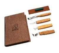 Ensemble de couteaux de sculpture Beavercraft Sloyd dans un coffret-cadeau livre S19