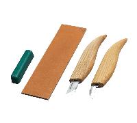 Ensemble de Couteaux de Sculpture sur Bois Beavercraft (2 couteaux + accessoires) S04