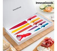 Ensemble de couteaux et éplucheur en acier inoxydable avec revêtement en céramique (6 pièces) - Kit Professionel couteau