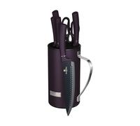 Ensemble de couteaux sur support, 7 pièces, BERLINGER HAUS Purple Eclipse BH-258