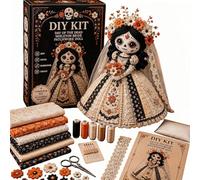 Ensemble de couture de décoration de table pour la fabrication de poupées | Guide imprimé et appel d'Halloween