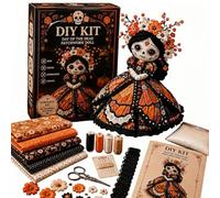 Ensemble de couture de décoration de table pour la fabrication de poupées | Guide imprimé et appel d'Halloween