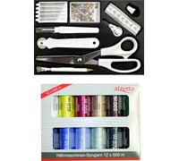 Ensemble de couture de haute qualité avec fil à coudre et accessoires de couture - Parfait pour les couturières amateurs et professionnelles - Kit d'accessoires de couture professionnel avec fil à