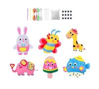 Ensemble de couture en tissu non tissé coloré pour projet complet de fabrication de sacs pour développer la motricité fine