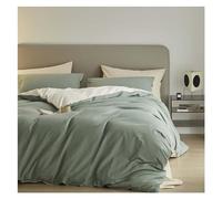 Ensemble de Couvercle de Couette en Coton à 100% -1 Couvercle de Couette Doux 2 camarades d'oreiller, Couvre-Couette à literie Set Respirant Confortable Doux (Couleur: 9, Taille: lit 2,0 m
