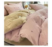 Ensemble de Couvercle de Couette Ensemble de Couvercle de Couette, Coton Coton Coton en Trois Dimensions Fleurs coupées Petites Couvre-Couette de Luxe, 4 pièces Cover de Couette à la literie complète
