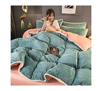 Ensemble de Couvercle de Couette TFBHL Ensemble de literie en Molleton de Coral Coral avec Couvercle de Couette de taie d'oreiller de lit de lit 4pc Coquette de Couette Couette en Couette