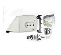 Ensemble de couvercle de pignon de chaîne avec piquet de pare-chocs et tendeur de chaîne de rechange pour tronçonneuse Stihl 024 026 028 034 036 MS360 avec couvercle d'embrayage et matériel de montage