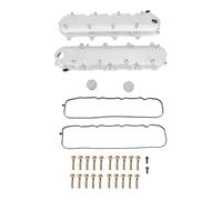 Ensemble de couvercle de soupape Brillixa, compatible avec SBC Gen V LT 5.3 6.2 LT1 LT4, couvercle de moteur à bobine caché, boîtier anti-poussière en aluminium, capuchon de (Noir) (Argent)