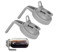 Ensemble de couvercles verseurs pour bocaux - 2 pièces de couvercles verseurs en verre | Joint verseur ABS 100g, joint en silicone hermétique, accessoires ďe cuisine anti-fuite, couvercle đe pot