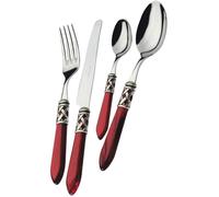 Ensemble De Couverts - Bugatti - Aladdin - 75 Pièces - Nacre Bordeaux - Coffret En Bois Wengé