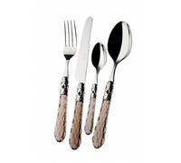 Ensemble de couverts - BUGATTI - Modèle Bohême - Acier inoxydable - 24 pièces - Lave-vaisselle compatible