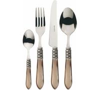 Ensemble De Couverts - Casa Bugatti - Optical Set 49 - Bois Wengé - Nacre Ivoire - Compatible Lave-Vaisselle