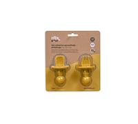 Ensemble de couverts d'apprentissage anti-étouffement pour bébé en silicone ocre