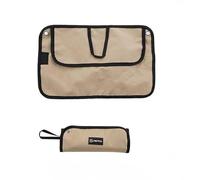 Ensemble de couverts de camping en acier inoxydable 304 avec sac de rangement Oxford, fourchette, cuillère et baguettes pour pique-nique, barbecue et voyage - Rouleau de vaisselle compact et portable