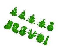 Ensemble de couverts de Noël et set de table en polyester pour réunions de famille, fournitures de fête de Noël pour les ménagères
