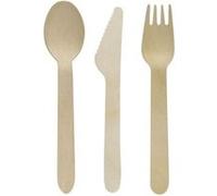 Ensemble de couverts en bois pour pique-nique x30 chacun Fackelmann Move Marron G