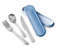 Maped – Set de couverts Picnik inox – Boîte compacte – 3 pièces (compatibles lave-vaisselle)