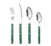 Ensemble de couverts français, ensemble d'argenterie moderne | Ensemble de 4 couverts de coupe-fourchette française en acier inoxydable | Ustensiles de service alimentaire occidental allant au lave-va