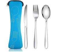 Ensemble de couverts - Marque - Modèle - Acier inoxydable - Portable - Voyage