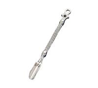 Ensemble de couverts modernes avec mini cuillères multicolores en métal - Mini cuillère, pelle, cuillères, pendentif et porte-clés (B, 8, 2 x 0, 9 cm)