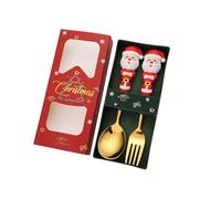 Ensemble De Couverts Sur Le Thème Noël 410 Accessoires En Acier Sans Acier Sans Gaine Pour Diverses Occasions Manger Des Couverts Noël
