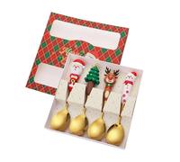 Ensemble De Couverts Sur Le Thème Noël 410 Accessoires En Acier Sans Acier Sans Gaine Pour Diverses Occasions Manger Des Couverts Noël