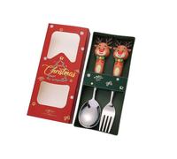 Ensemble De Couverts Sur Le Thème Noël 410 Accessoires En Acier Sans Acier Sans Gaine Pour Diverses Occasions Manger Des Couverts Noël