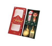Ensemble De Couverts Sur Le Thème Noël 410 Accessoires En Acier Sans Acier Sans Gaine Pour Diverses Occasions Manger Des Couverts Noël