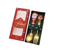 Ensemble De Couverts Sur Le Thème Noël 410 Accessoires En Acier Sans Acier Sans Gaine Pour Diverses Occasions Manger Des Couverts Noël