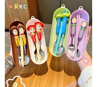 Ensemble de couverts Toy Story 5, cuillère, fourchette, Woody, Buzz Lightyear, Jessie, Forky, personnage de dessin animé, cadeau d'anniversaire et de Noël pour les fans J