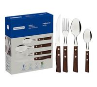 Ensemble De Couverts Tramontina 24 Pièces - Acier Inoxydable/Bois