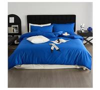 Ensemble de Couverture de Couette 4pcs Ensemble de Couvercle de Couette de Couleur Unie, 100% Coton, Super Doux, Facile à Prendre en Charge, Respirant Confortable, Cover de Couette (Couleur: 5,